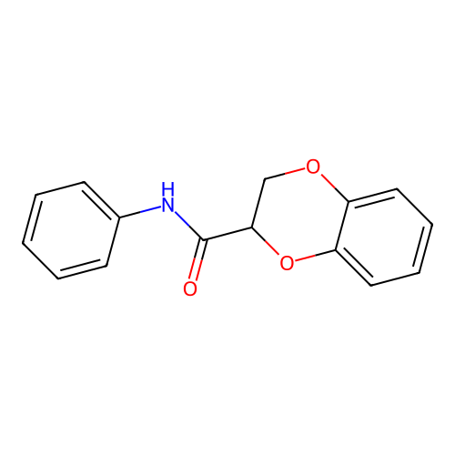 N-phenyl-2,3-dihydro-1,4-benzodioxine-2-carboxamide structure