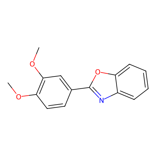 2-(3,4-Dimethoxyphenyl)benzoxazole structure