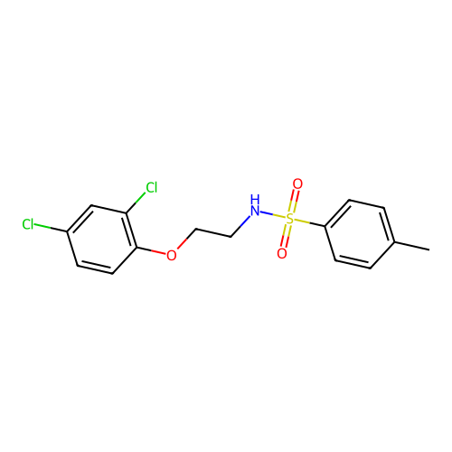 N-[2-(2,4-dichlorophenoxy)ethyl]-4-methylbenzenesulfonamide structure