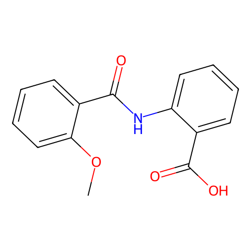 2-[(2-Methoxybenzoyl)amino]benzoic acid structure