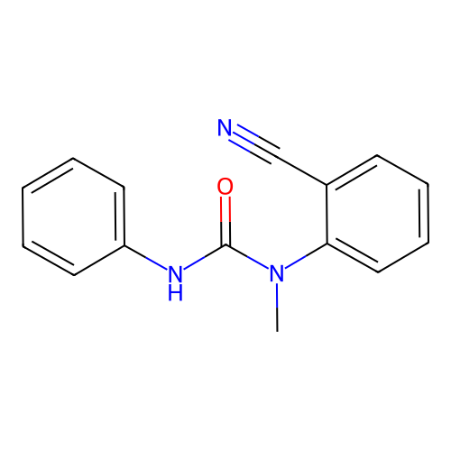 1-(2-Cyanophenyl)-1-methyl-3-phenylurea structure
