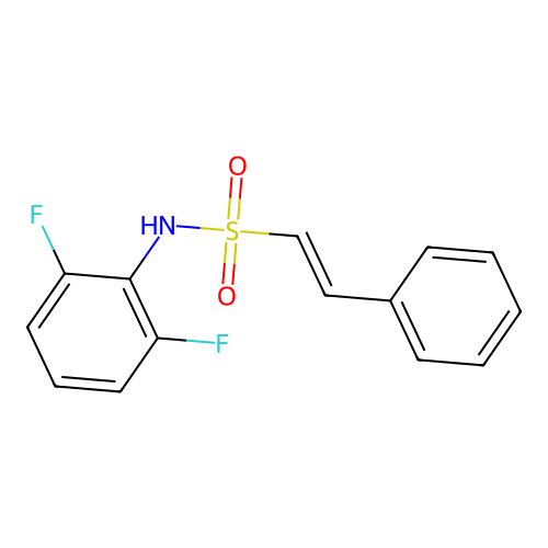 N-(2,6-difluorophenyl)-2-phenylethene-1-sulfonamide structure