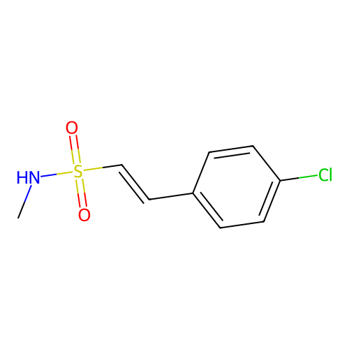2-(4-chlorophenyl)-N-methylethene-1-sulfonamide structure