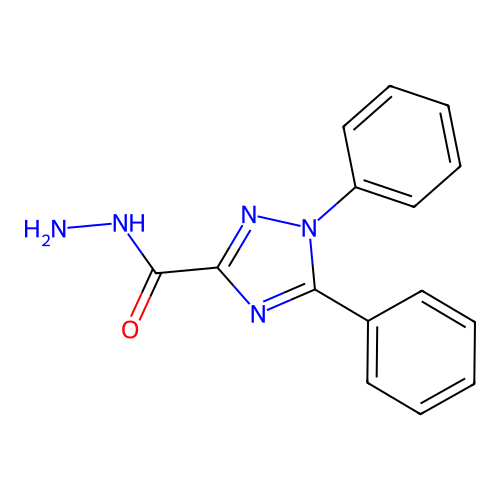 diphenyl-1H-1,2,4-triazole-3-carbohydrazide structure