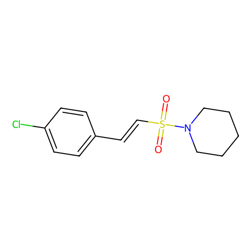 1-[2-(4-Chlorophenyl)ethenesulfonyl]piperidine structure