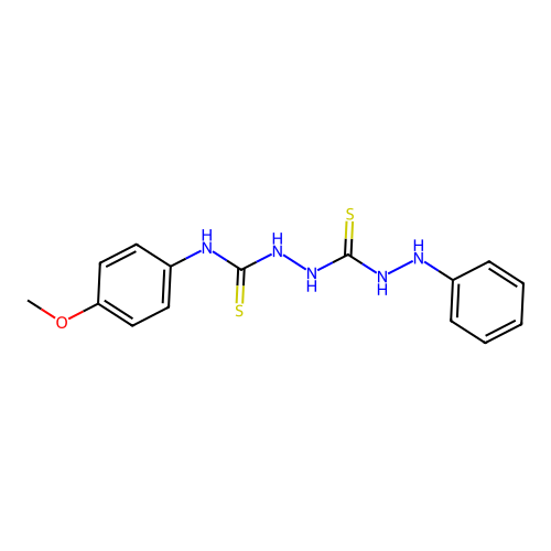 1-Anilino-6-(4-methoxyphenyl)-2,5-dithiobiurea structure