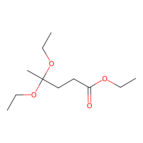Ethyl 4,4-diethoxypentanoate structure