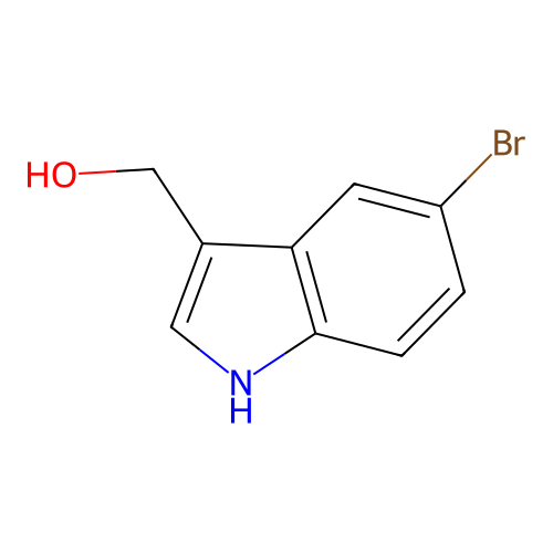 (5-bromo-1H-indol-3-yl)methanol structure
