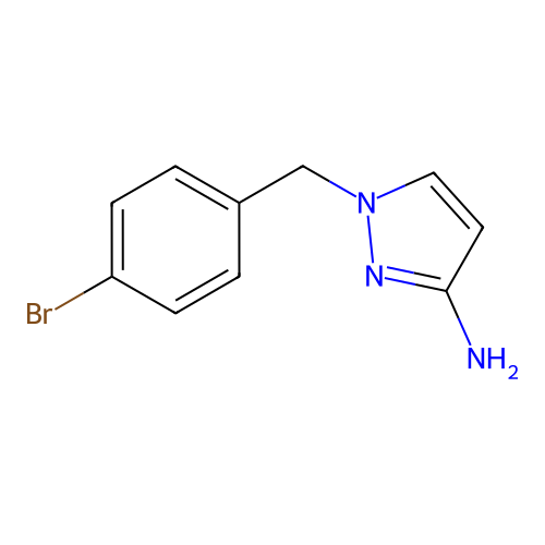 1-(4-bromobenzyl)-1H-pyrazol-3-amine structure