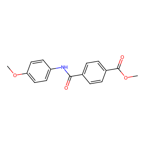 Methyl 4-[(4-methoxyphenyl)carbamoyl]benzoate structure