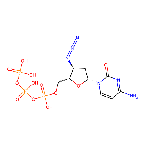 3'-AZido-2'3'-ddCTP structure