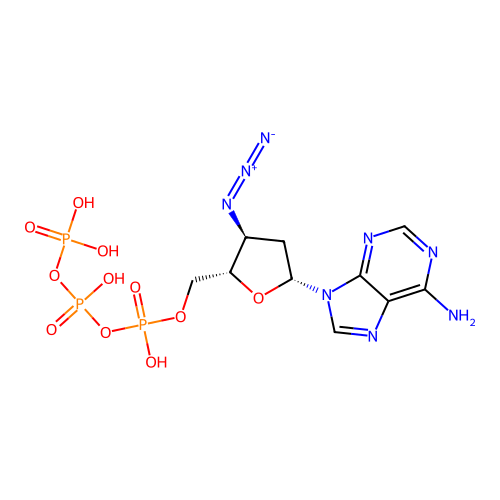 3'-Azido-2',3'-ddATP structure