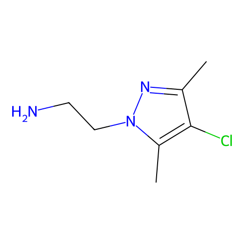 2-(4-chloro-3,5-dimethyl-1H-pyrazol-1-yl)ethan-1-amine structure