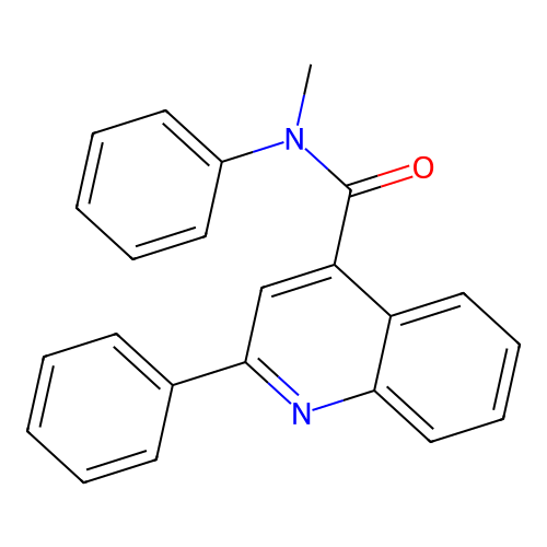 N-methyl-N,2-diphenylquinoline-4-carboxamide structure