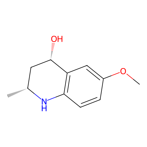 (2R,4S)-6-methoxy-2-methyl-1,2,3,4-tetrahydroquinolin-4-ol structure