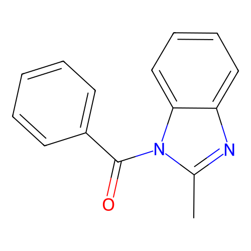 1H-Benzimidazole, 1-benzoyl-2-methyl- structure