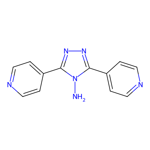 3,5-di(pyridin-4-yl)-4H-1,2,4-triazol-4-amine structure