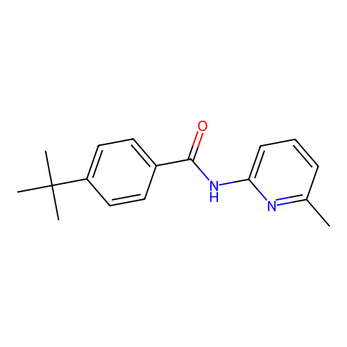 4-tert-butyl-N-(6-methylpyridin-2-yl)benzamide structure