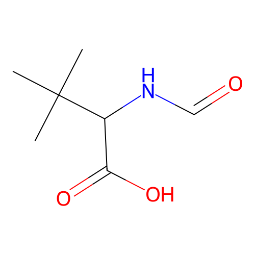 (-)-N-Formyl-L-tert-leucine structure