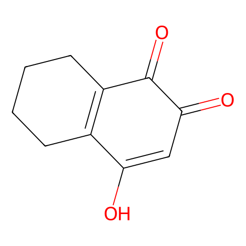 4-Hydroxy-5,6,7,8-tetrahydronaphthalene-1,2-dione structure