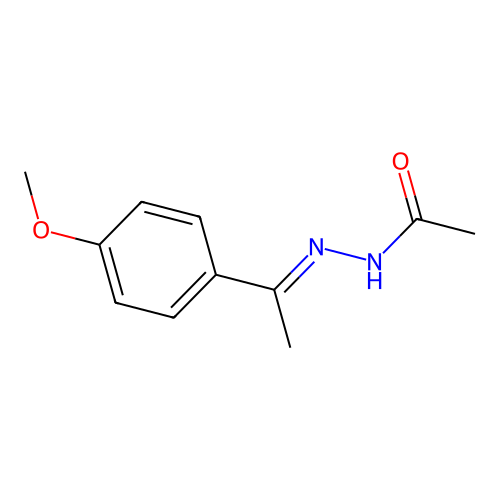 N-[1-(4-methoxyphenyl)ethylideneamino]acetamide structure