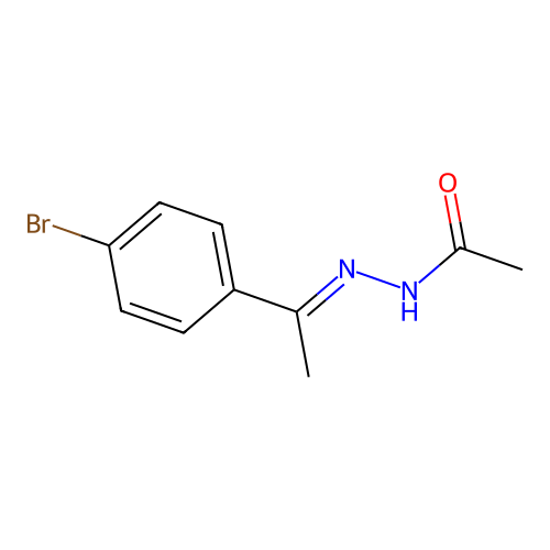 N-[1-(4-bromophenyl)ethylideneamino]acetamide structure