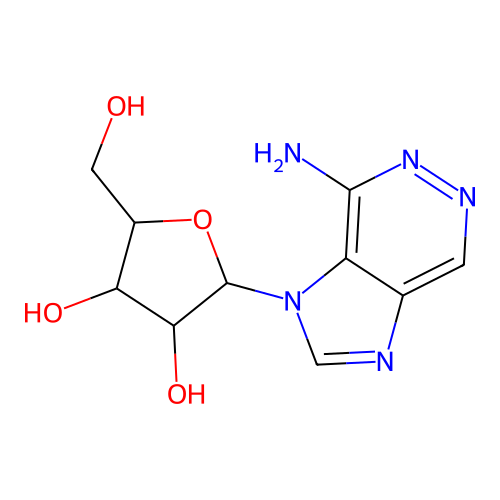 2-(4-Aminoimidazo[4,5-d]pyridazin-3-yl)-5-(hydroxymethyl)oxolane-3,4-diol structure