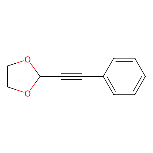 2-(2-Phenylethynyl)-1,3-dioxolane structure