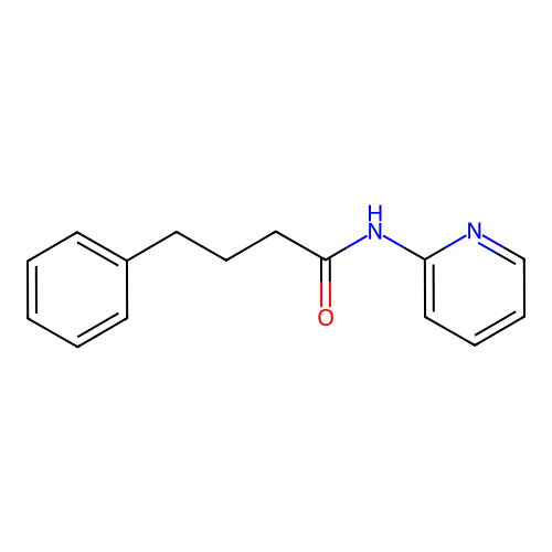 4-phenyl-N-(2-pyridinyl)butanamide structure