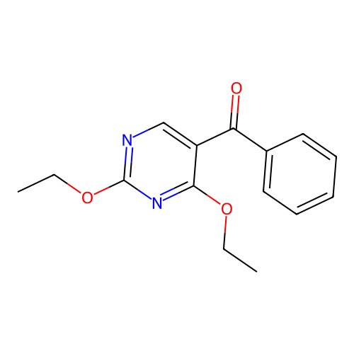 (2,4-Diethoxypyrimidin-5-yl)(phenyl)methanone structure