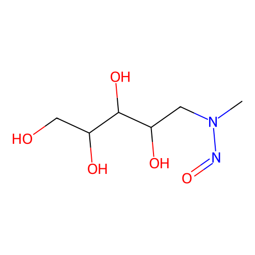 1-Deoxy-1-[methyl(nitroso)amino]pentitol structure