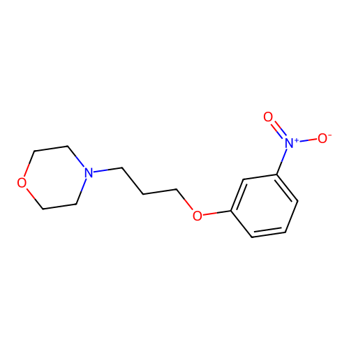 4-[3-(3-nitrophenoxy)propyl]morpholine Hydrochloride structure
