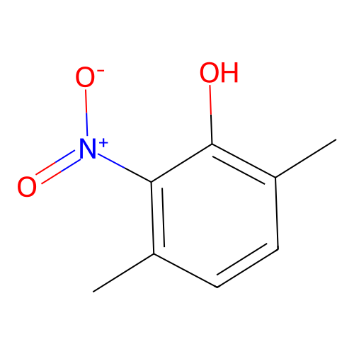 2,5-Dimethyl-6-nitrophenol structure