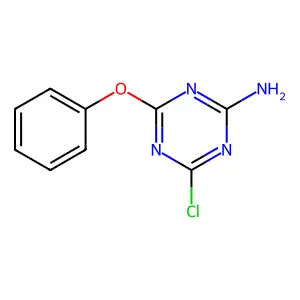 Phenol, [(4-amino-6-chloro-1,3,5-triazin-2-yl)oxy]- structure