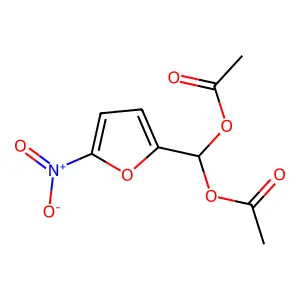 5-Nitro-2-furanmethanediol diacetate structure