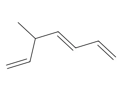 5-Methylhepta-1,3,6-triene structure