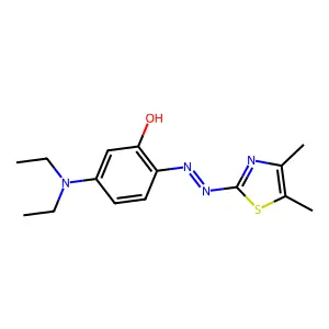 2-(4,5-Dimethyl-2-thiazolylazo)-5-diethylaminophenol structure
