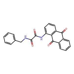 N~1~-Benzyl-N~2~-(9,10-dioxo-9,10-dihydroanthracen-1-yl)ethanediamide structure