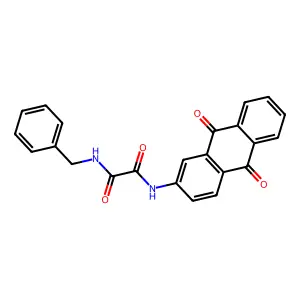 N-(2-蒽醌基)-N'-苄基乙二酰胺 structure