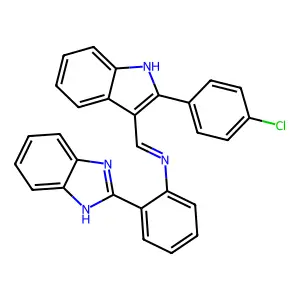C28H19ClN4 structure
