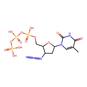 Zidovudine triphosphate structure