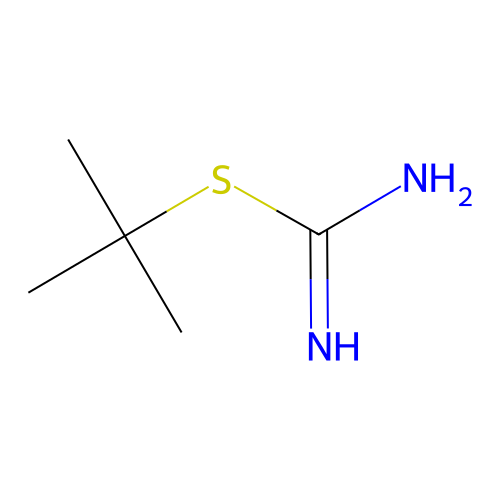 Tert-butyl carbamimidothioate structure
