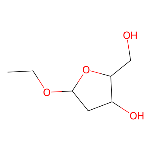 5-Ethoxy-2-(hydroxymethyl)oxolan-3-ol structure