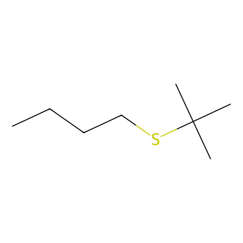 Butyl tert-butyl sulfide structure
