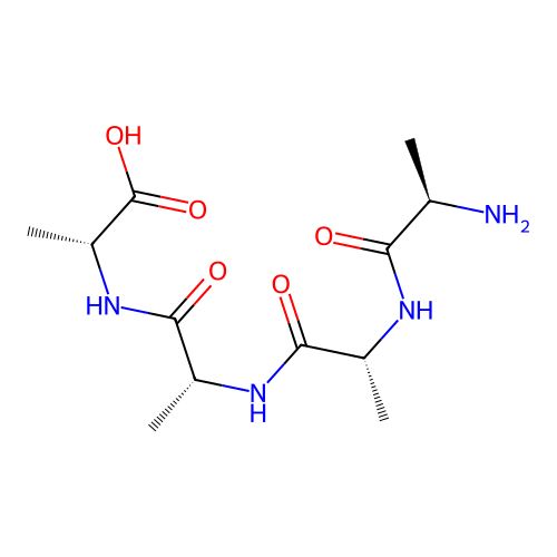 H-D-Ala-D-Ala-D-Ala-D-Ala-OH structure