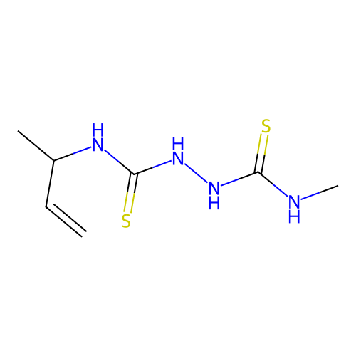 N1-Methyl-N2-(1-methyl-2-propen-1-yl)-1,2-hydrazinedicarbothioamide structure