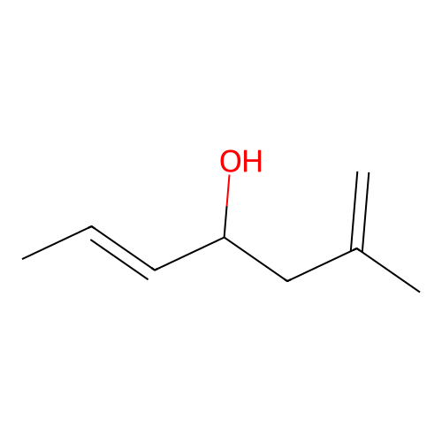 1,5-Heptadien-4-ol, 2-methyl-, (E)- structure