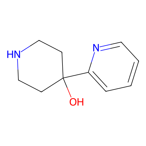 4-(2-Pyridinyl)-4-piperidinol structure