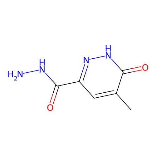 3-Pyridazinecarboxylic acid, 1,6-dihydro-5-methyl-6-oxo-, hydrazide structure