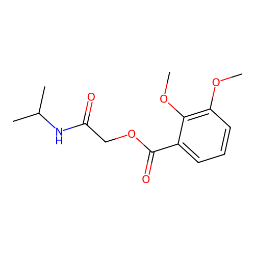 2-Oxo-2-(propan-2-ylamino)ethyl 2,3-dimethoxybenzoate structure
